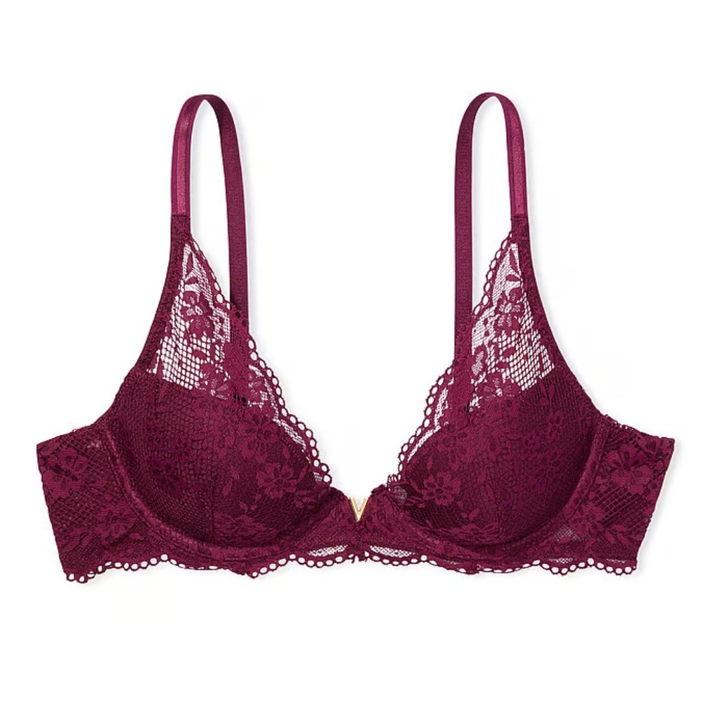 [ SOLD ] Victoria's Secret Lightly Lined Plunge Bra | 38D | Kir